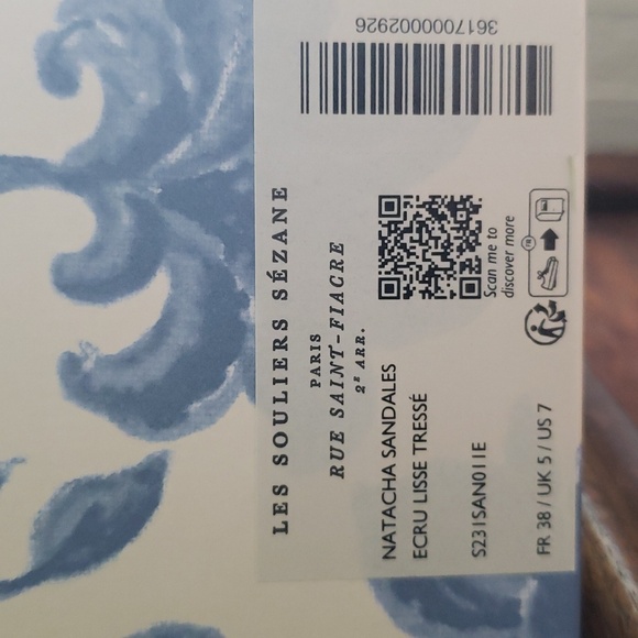 Sezane Natacha Sandals Ecru  size 7 - Picture 2 of 11